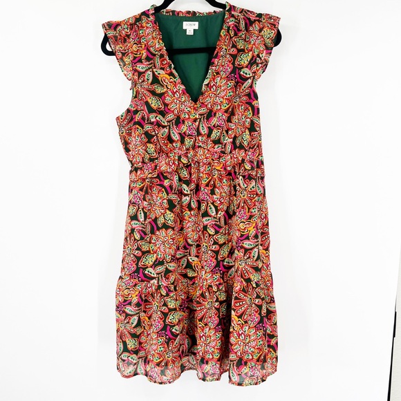 J. Crew Factory Dresses & Skirts - J. Crew Factory Ruffle V-Neck Mini Dress